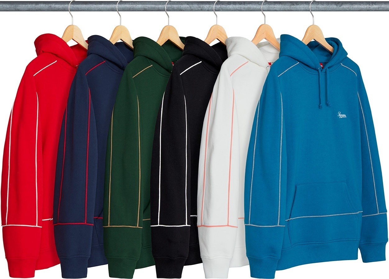 Piping Hooded Sweatshirt
